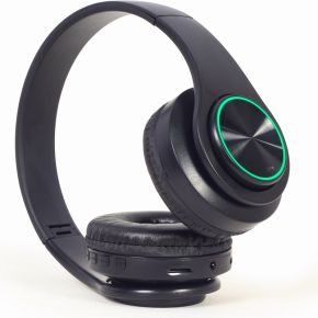 BHP-LED-01 Bluetooth Stereo Headset with LED Light Effect, Zwart - afbeelding 4
