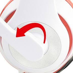 MHS-03 Stereo Headset Zwart/Rood/Wit - afbeelding 4