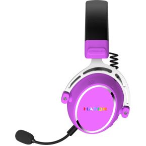 Hypergang 3 Wireless Noise Cancelling RGB Gaming Headset Cyber Violet - afbeelding 3