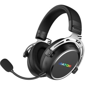 Hypergang 3 Wireless Noise Cancelling RGB Gaming Headset Zwart - afbeelding 2