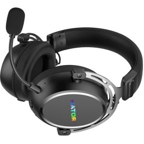 Hypergang 3 Wireless Noise Cancelling RGB Gaming Headset Zwart - afbeelding 5