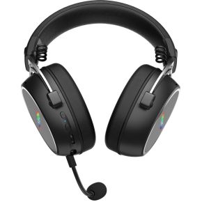Hypergang 3 Wireless Noise Cancelling RGB Gaming Headset Zwart - afbeelding 6