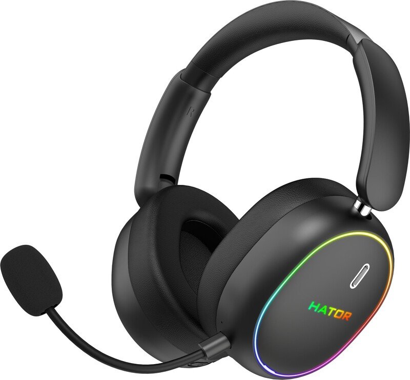 Hator phoenix 2 wireless headset - Hator Phoenix 2 RF/BT RGB Zwart Headset (Black)