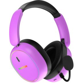 Phoenix 2 Wireless RF/BT Noise Cancelling RGB Gaming Headset Cyber Violet - afbeelding 3