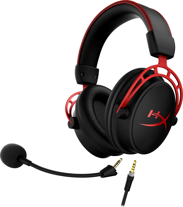 Hyperx cloud alpha pro headset pc ps4 4 orig - HyperX Cloud Alpha Bedrade Gaming Headset in Zwart/Rood