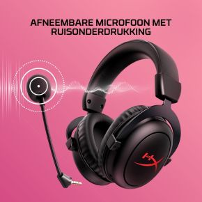 Cloud II Core Draadloze Gaming Headset in Zwart - afbeelding 7