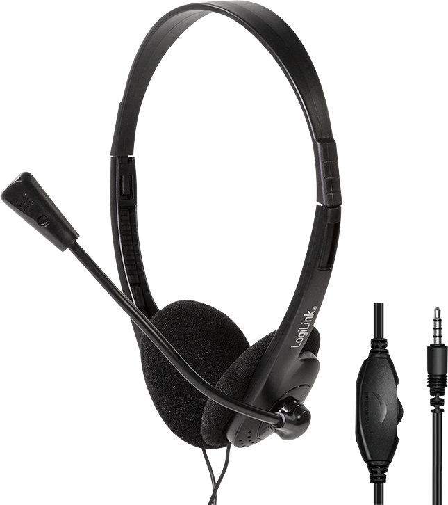 LogiLink Logilink Hs0055 - Stereo Headset, 1X 3,5 Mm Stereo Stekker, Microfoon