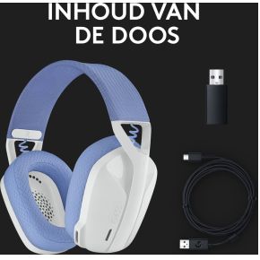 G435 Lightspeed Draadloos Gaming Headset Wit - afbeelding 7