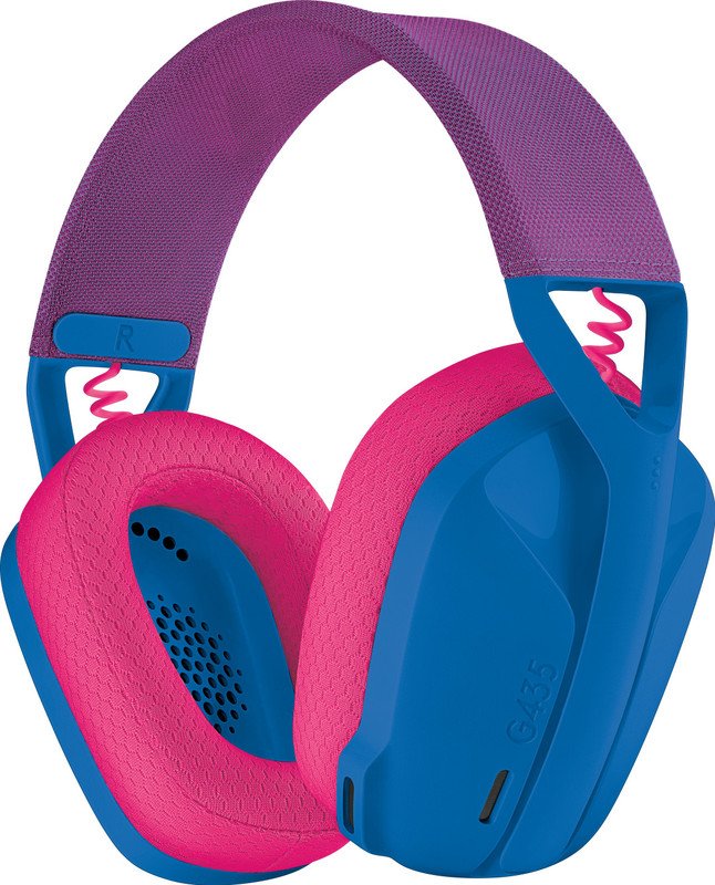 Logitech g435 lightspeed draadloze head 774409 - Logitech G435 Lightspeed Draadloos Gaming Headset, Blauw