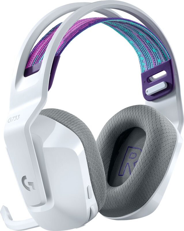 Logitech g733 lightspeed draadloze head 774464 2 orig - Logitech G733 Wit Draadloze Gaming Headset