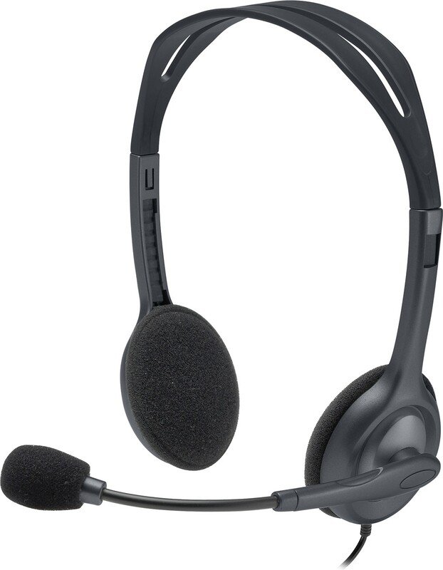 Logitech h111 stereo headset noise canc - Logitech H111 Bedraad Grijs