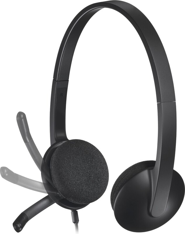 Logitech h340 usb headset 2 orig - Logitech H340 USB Headset