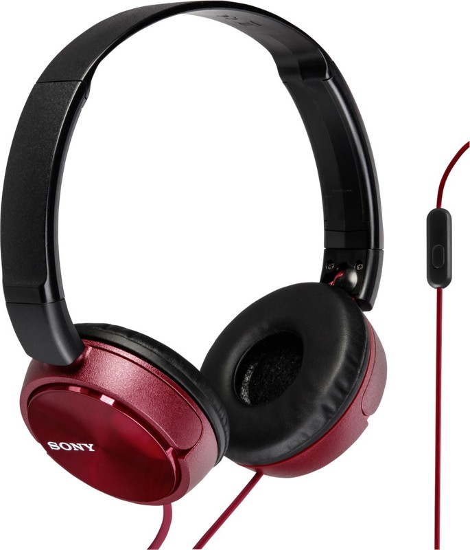 Sony mdr zx310ap on ear koptelefoon 774356 3 orig - Sony MDR-ZX310APR Bedraad Rood