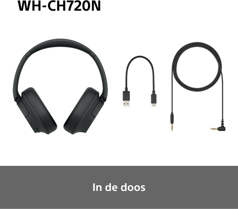 Sony wh ch720n draadloze over ear k 774599 6 orig - Sony WH-CH720N Draadloos Zwart