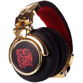 Tt eSPORTS DRACCO Signature Hoofdtelefoons Bedraad Hoofdband Gamen Zwart, Goud, Rood - afbeelding 3