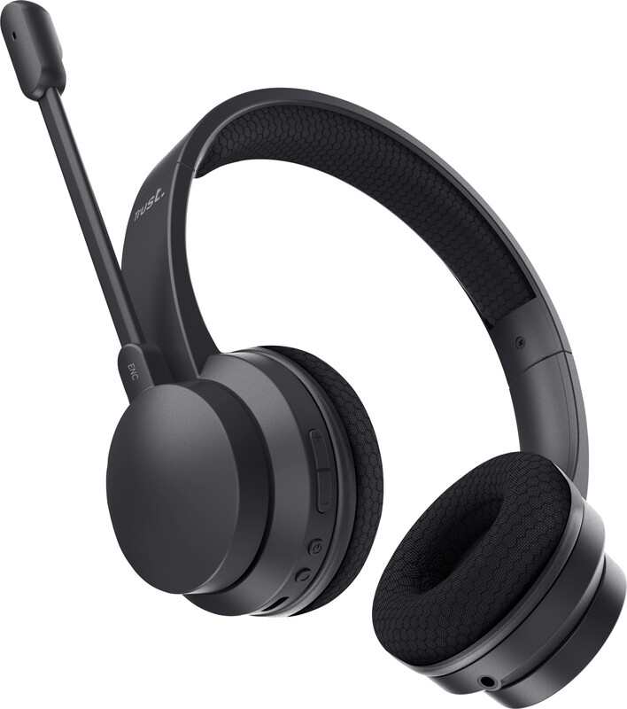 Trust ayda draadloze enc headset pc 3 orig - Trust Ayda Wireless ENC Zwart
