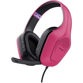 GXT 415P Zirox Lightweight Gaming Headset - Pink (50mm, 3.5mm)