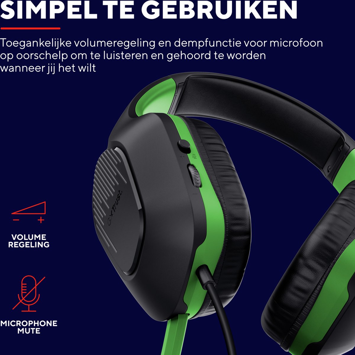 Trust gxt 415x zirox headset voor xb 4 orig - Trust Gxt 415X Zirox Headset (groen)