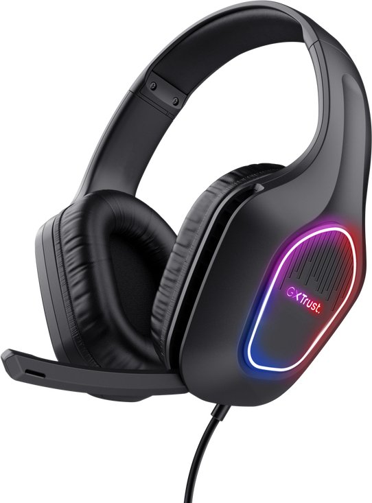 Trust gxt 416 zirox headset verlicht - Trust GXT 416 Zirox Bedraad Zwart