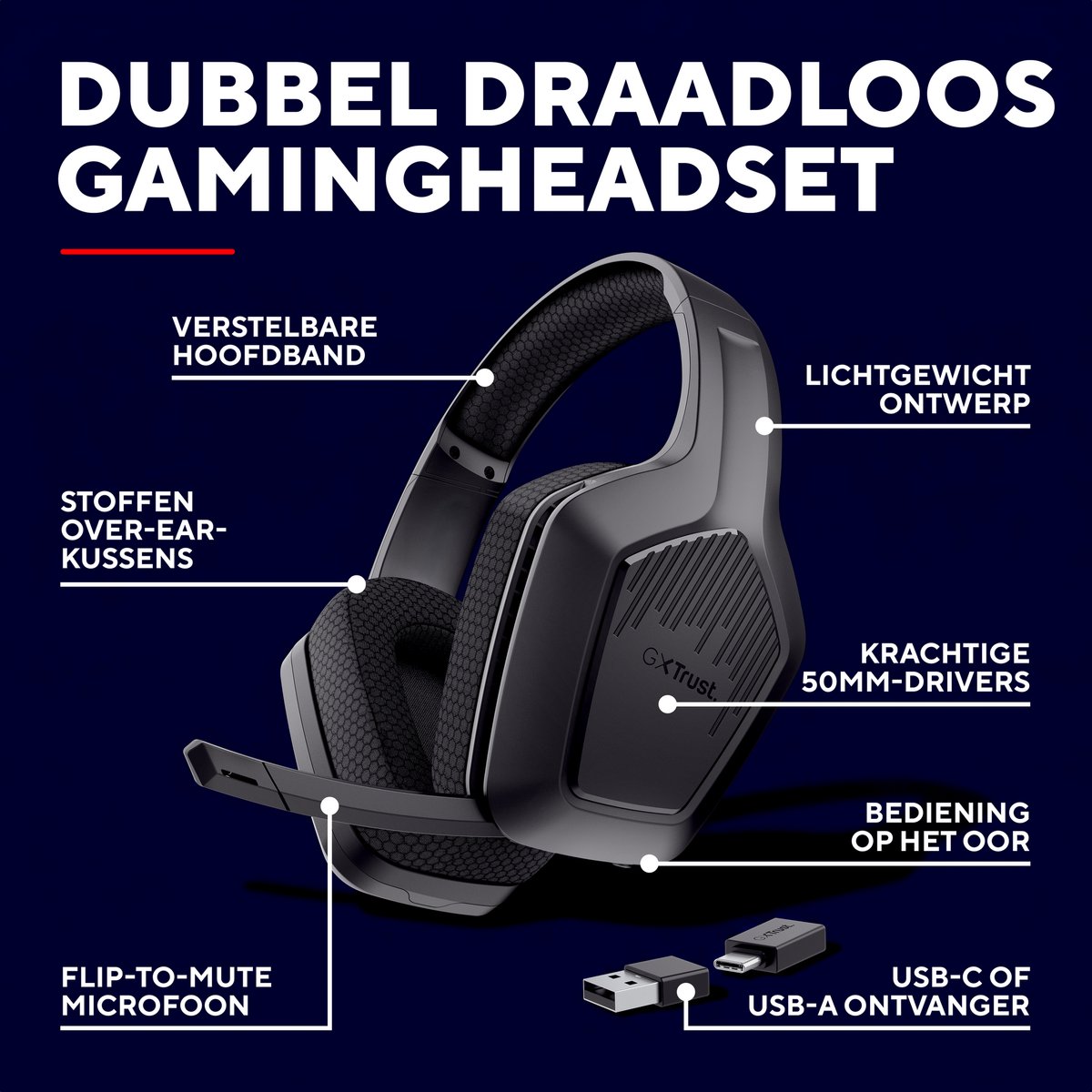 Trust gxt 425 zirox ii headset draad 8 orig - Trust Gxt 425 Zirox II Headset (zwart)