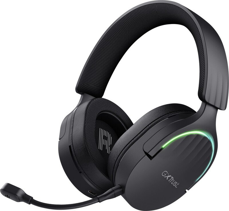 Trust gxt 491 fayzo draadloze headse - Trust GXT 491 Fayzo Draadloos RGB Zwart