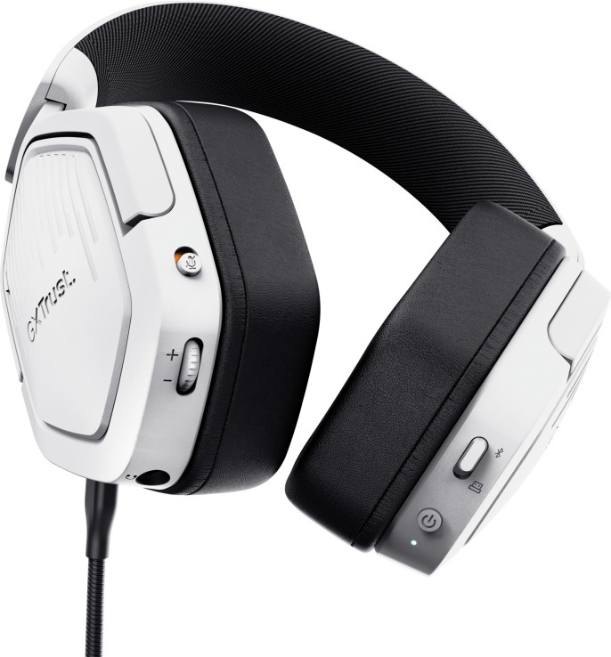 Trust gxt 493w carus draadloze heads 3 orig - Trust GXT 493W Carus Draadloos Wit