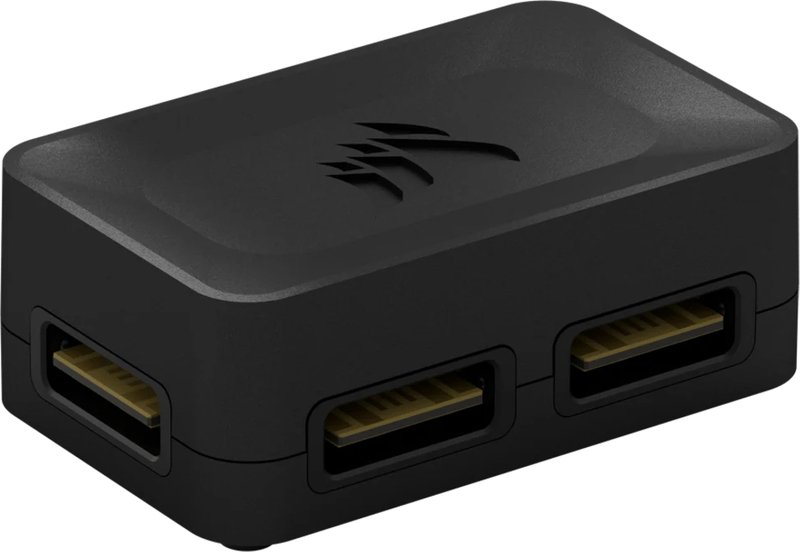 Corsair icue link 4 way splitter - Corsair CX-9070015-WW Fansplitter (zwart)