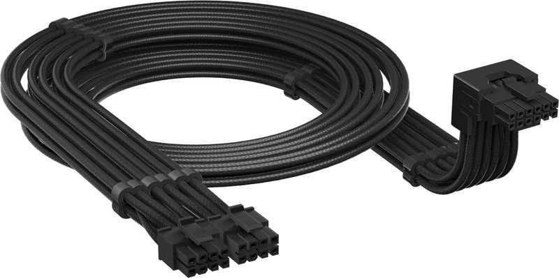 Corsair type 5 psu 90 12v 2x6 7232786 - Corsair CP-8920349 65 cm GPU-voedingskabel (zwart)