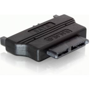 Delock 65156 adapter sata 22 pins sli 2 orig - Delock SATA Naar Slim SATA Converter 5V SATA-kabel (zwart)