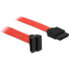 Delock 84220 sata 3 gb s kabel 2 orig - Delock SATA 3 GB/s Cable Straight To Upwards 50 cm SATA-kabel (rood)