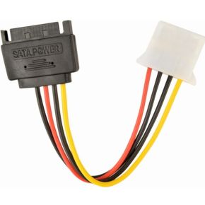 Gembird cc sata ps m sata kabel 3 orig - SATA (M) Molex (V) Adapter 0,10 Meter 15 cm Voedingskabel