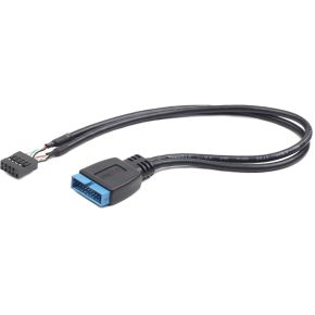 Gembird cc u3u2 01 usb kabel 2 orig - Gembird CC-U3U2-01 30 cm Frontpanelkabel (zwart)