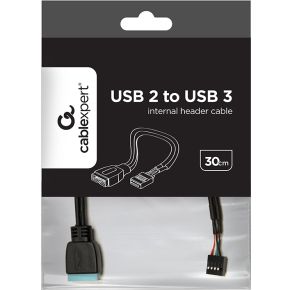 Gembird cc u3u2 01 usb kabel 3 orig - Gembird CC-U3U2-01 30 cm Frontpanelkabel (zwart)