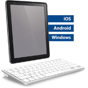 AC5605 Portable Toetsenbord Draadloos Wit Azerty Belgisch - afbeelding 3