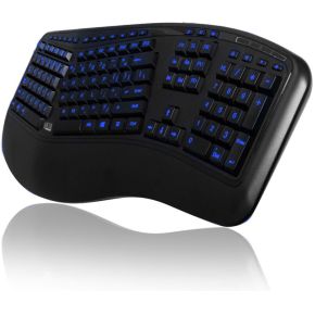 Tru-Form 150 3-Color Illuminated Ergonomic Toetsenbord - afbeelding 3