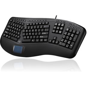 Tru-Form 450 Ergonomic Touchpad Toetsenbord Zwart - afbeelding 2