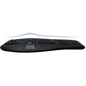 Tru-Form 450 Ergonomic Touchpad Toetsenbord Zwart - afbeelding 3