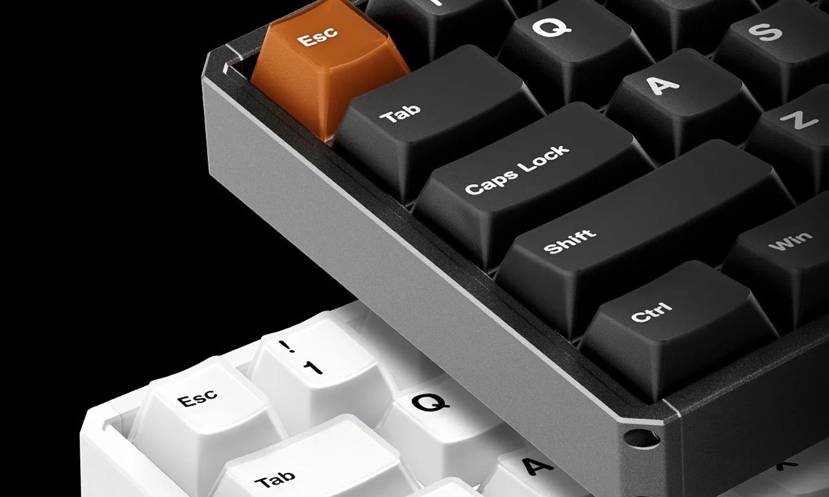 Akko mod68 he misty black brown 65 5 orig - AKKO Mod68 He Misty Black Brown 65% Astrolink Magnetische Toetsenbord