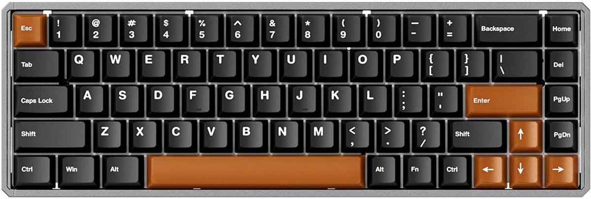 Akko mod68 he misty black brown 65