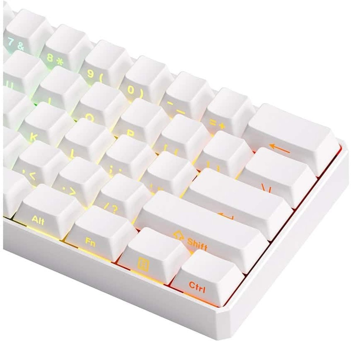 Akko monsgeek fun60 ultra shine thr 4 orig - AKKO Monsgeek Fun60 Ultra Shine Through White Hall Effect Toetsenbord