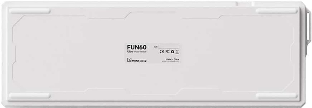Akko monsgeek fun60 ultra shine thr 6 orig - AKKO Monsgeek Fun60 Ultra Shine Through White Hall Effect Toetsenbord