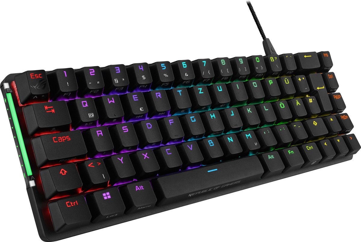 Asus rog falchion ace black toetsen 4 orig - ASUS ROG Falchion Ace Toetsenbord (zwart)