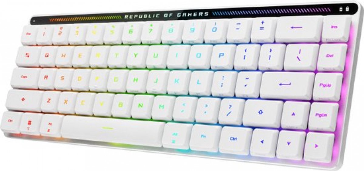 Asus rog falchion rx low profile to 5 orig - ASUS ROG Falchion RX Low Profile Toetsenbord (wit)