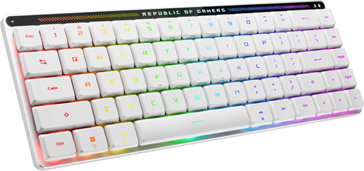 Asus rog falchion rx low profile to 7 orig - ASUS ROG Falchion RX Low Profile Toetsenbord (wit)