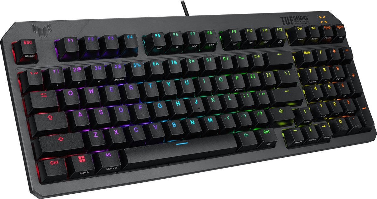 Asus tuf k3 gen ii toetsenbord game 3 orig - ASUS TUF Gaming K3 Gen II Toetsenbord (zwart)