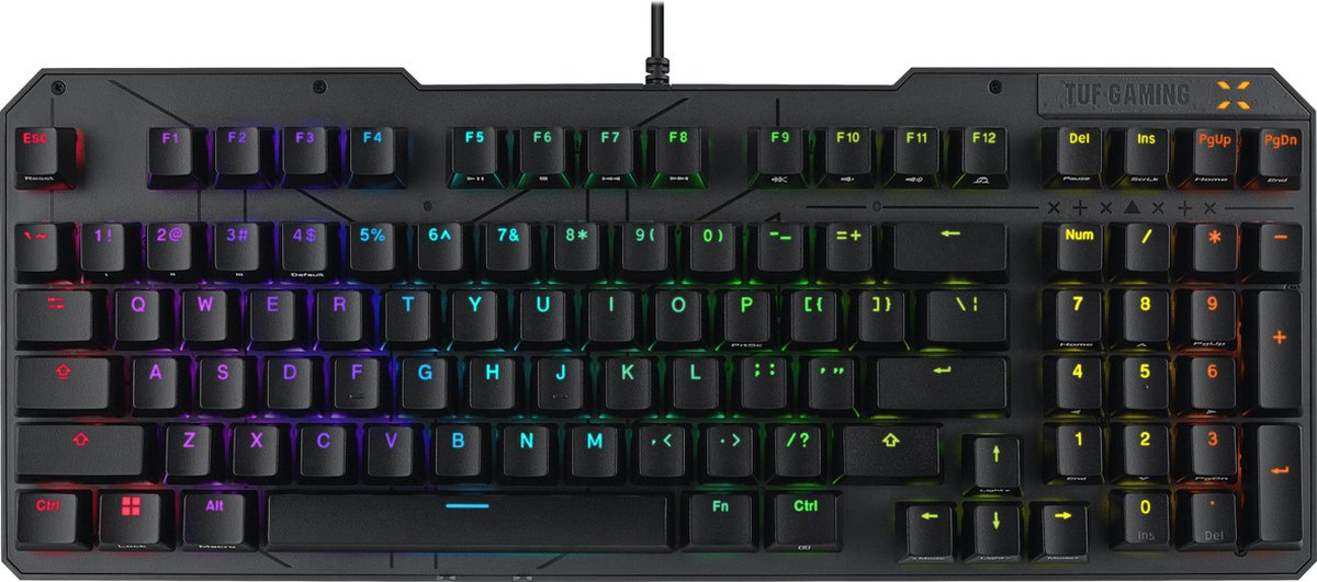 Asus tuf k3 gen ii toetsenbord game 5 orig - ASUS TUF Gaming K3 Gen II Toetsenbord (zwart)