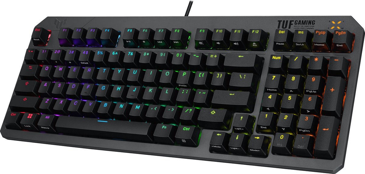 Asus tuf k3 gen ii toetsenbord game 6 orig - ASUS TUF Gaming K3 Gen II Toetsenbord (zwart)