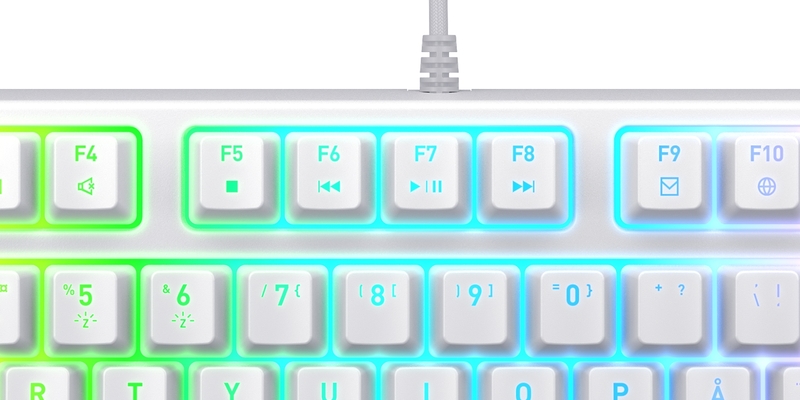 Cherry k4v2 tkl toetsenbord gamen usb 775841 3 orig - CHERRY XTRFY K4V2 TKL Toetsenbord (White)