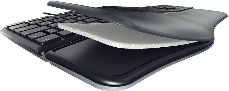 Cherry kc 4500 ergo toetsenbord usb q 3 orig - Cherry KC 4500 Ergo Zwart Toetsenbord