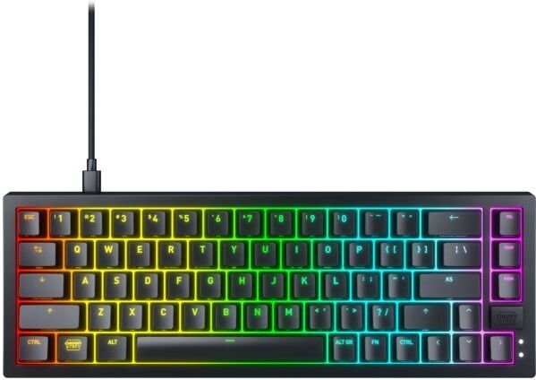 Cherry xtrfy k5v2 65 keyboard black - Cherry XTRFY K5V2 Compact 65% Zwart Toetsenbord (Black)